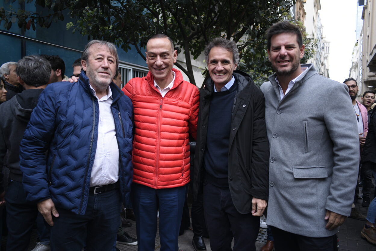Katopodis junto a Arrieta, Atanasof y el gerente ejecutivo de Regiones de Vialidad Nacional, Patricio García.