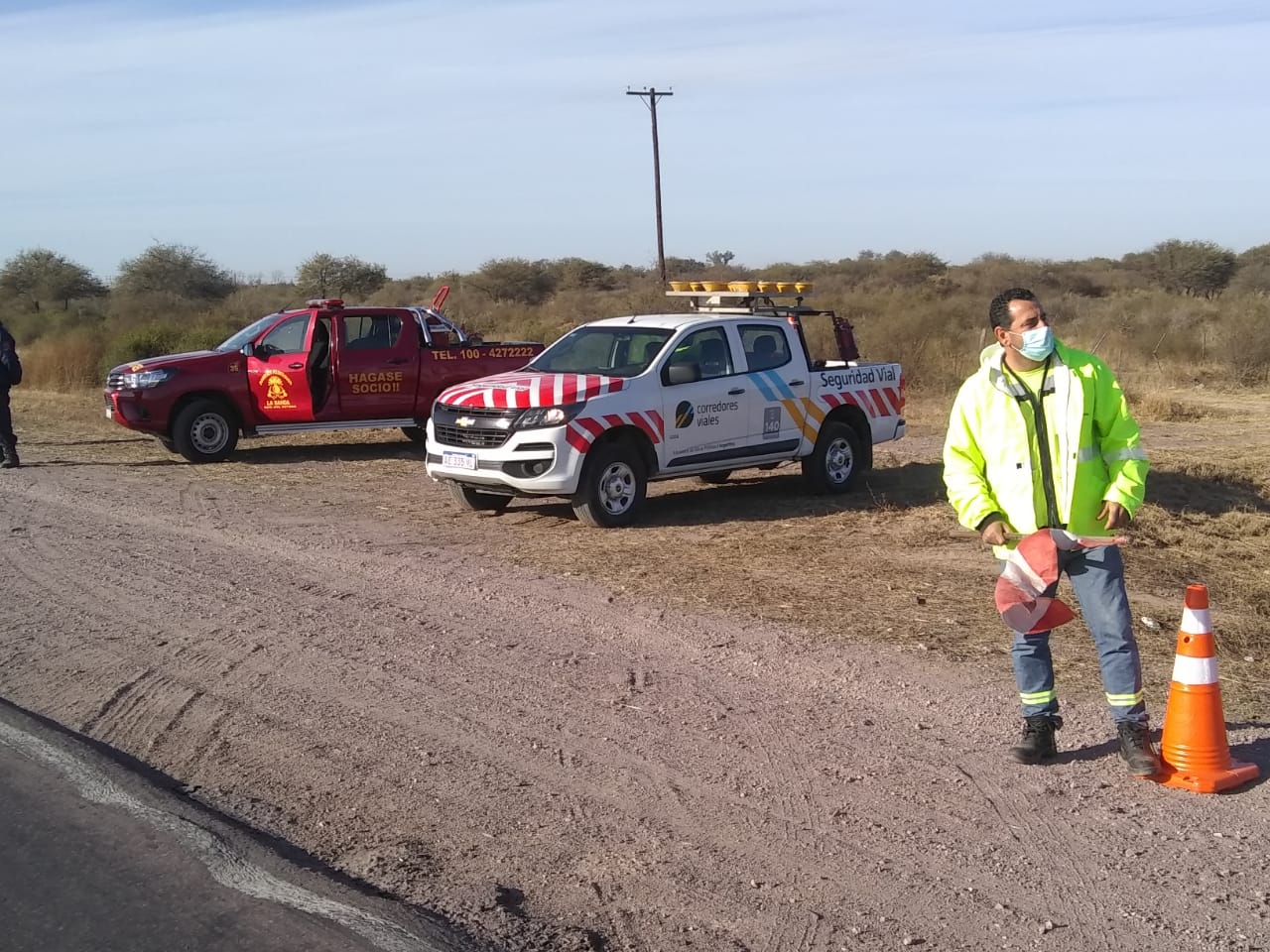 Puesto preventivo de Seguridad Vial sobre Ruta Nacional 34, en la localidad de La Banda en Santiago del Estero